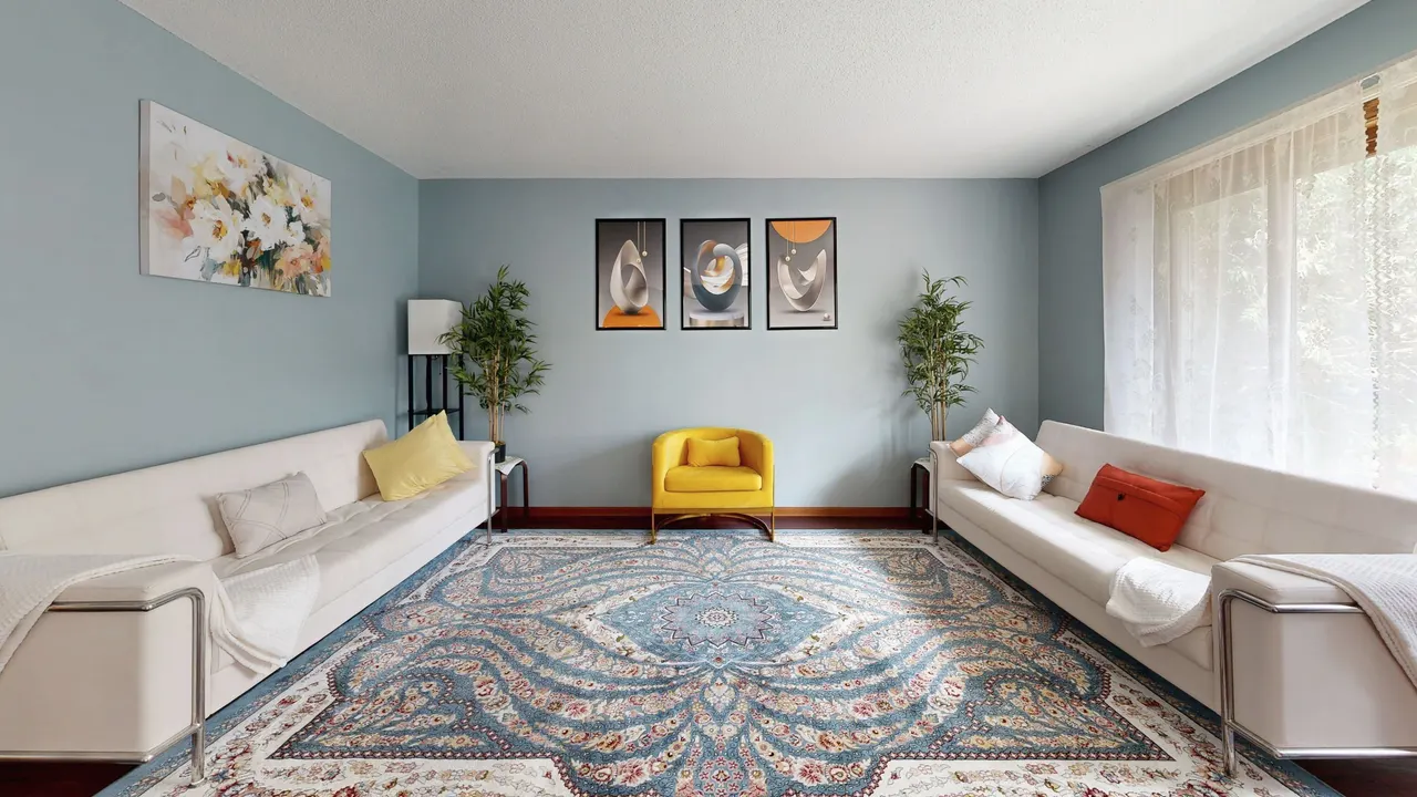Elegant Modern Living Room with Artistic Decor